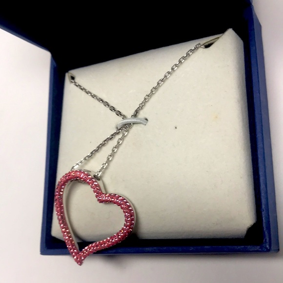 Authentic Swarovski big heart necklace - Picture 3 of 10